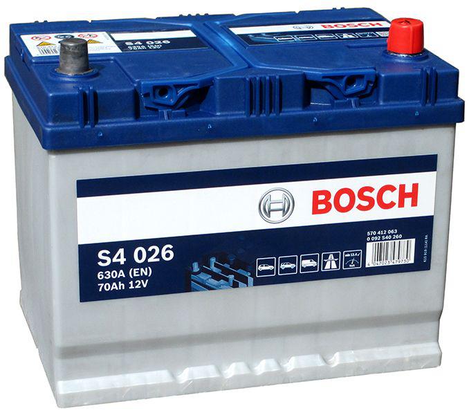 Аккумулятор BOSCH S4-70, Обратная полярность