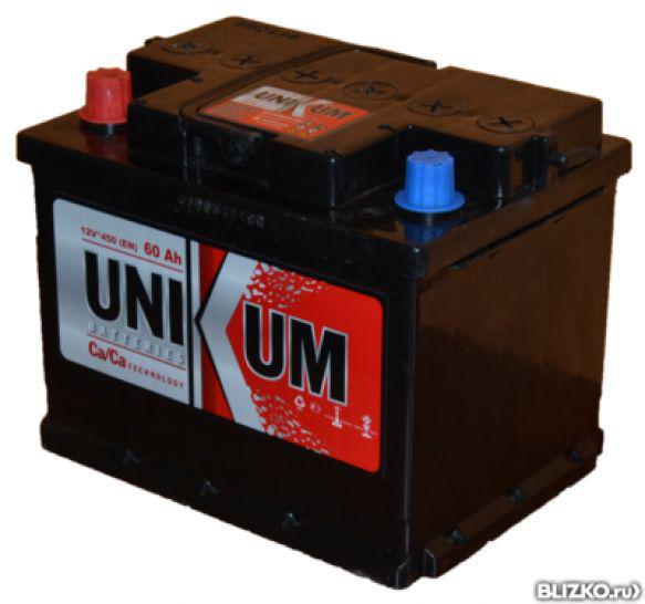 Аккумулятор UNIKUM-60, Прямая полярность