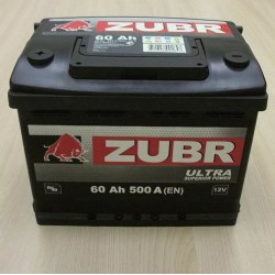 Аккумулятор ZUBR 60 обратная полярность