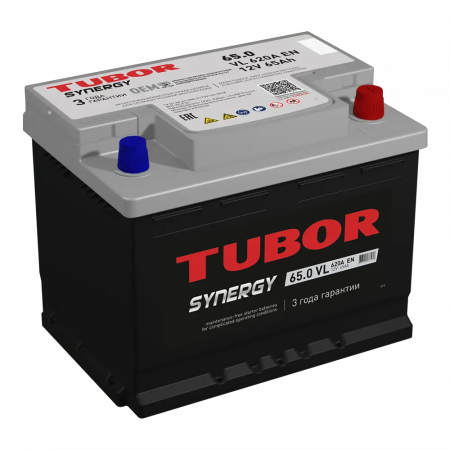 Аккумулятор TUBOR-65, Обратная полярность